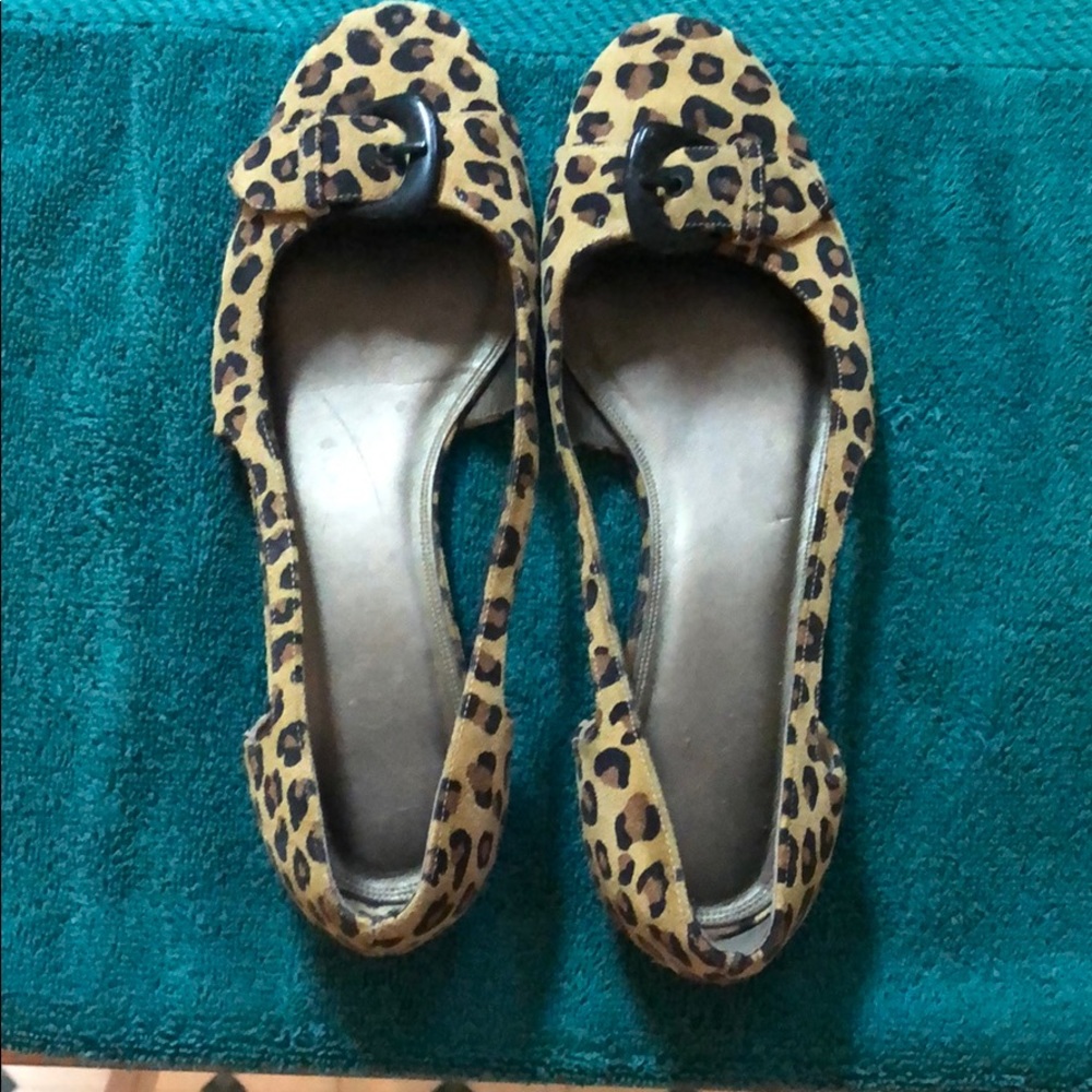 Talbots animal print flats